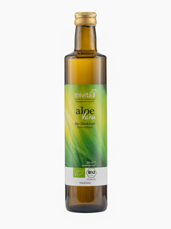 Bio Aloe Vera Direktsaft 500 ml von der BIO Farm Mallorca